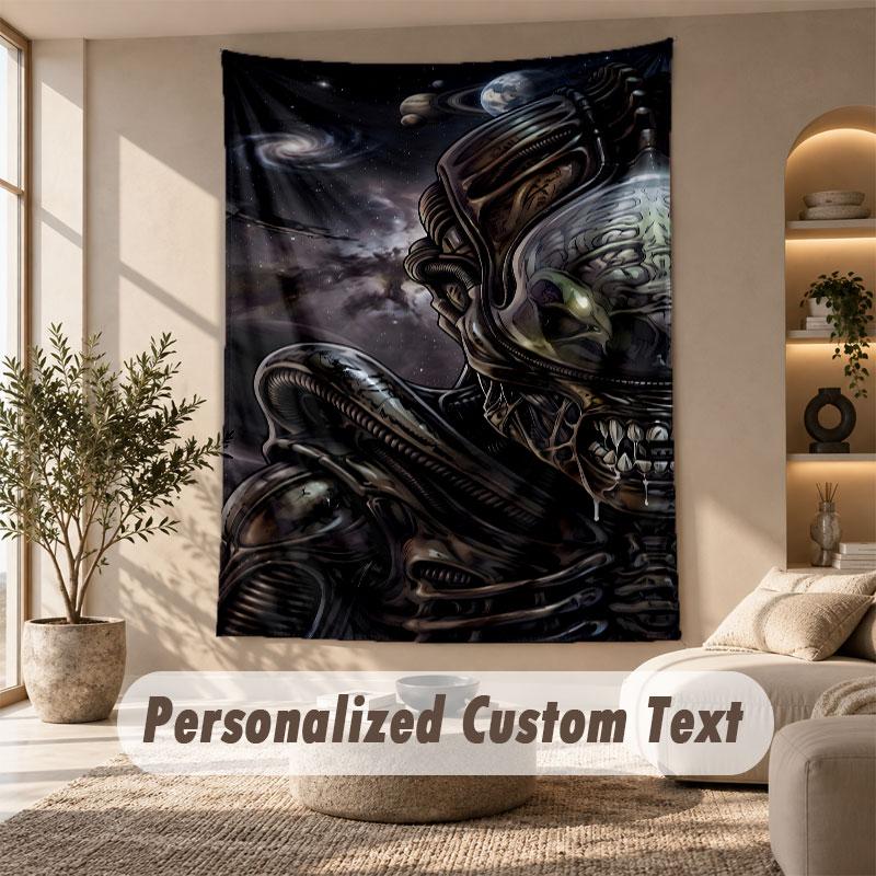 Wall Hanging Tapestry Art Cloth Bedroom Room Background DecorAlien Xenomorph