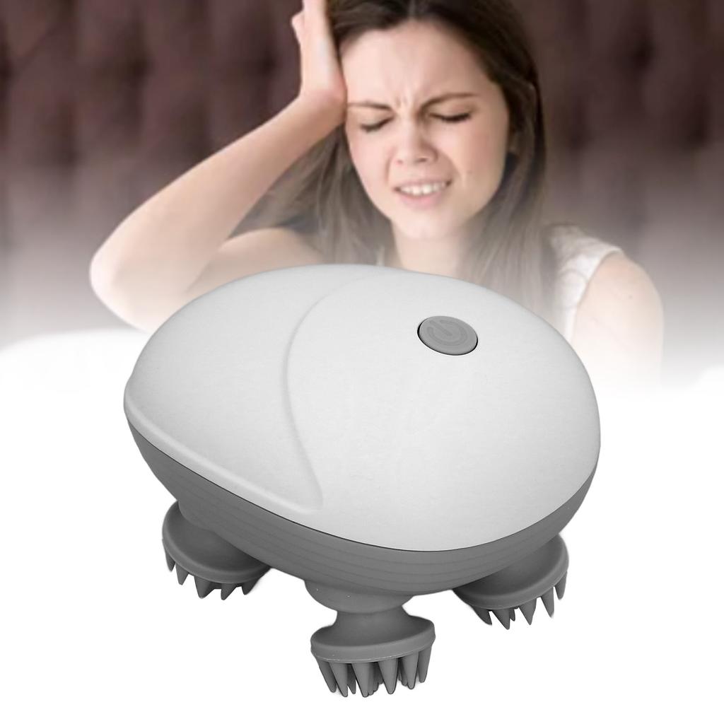 Electric Head Massager Automatic Scalp Headache Body Massager with Removable Massage Head for Home Use