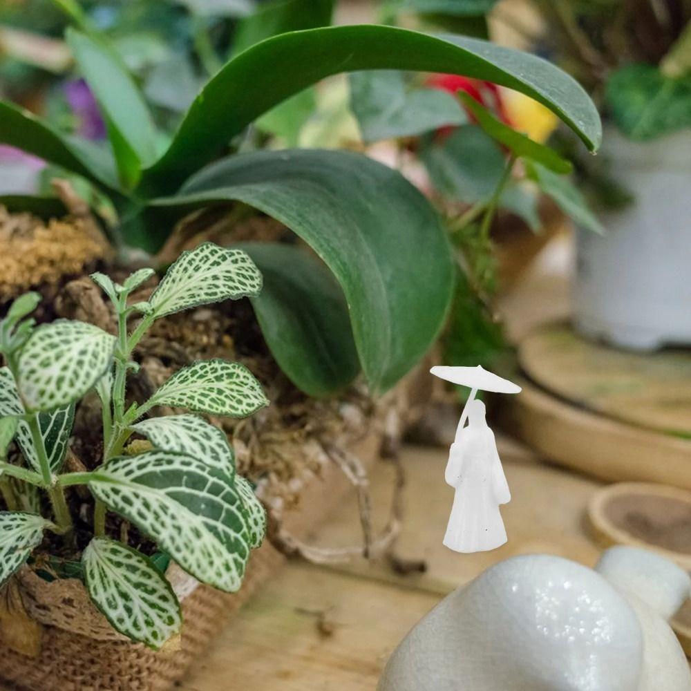 3pcs Classical Miniature Ornaments Chinese Style Girl Statue Garden Sculptures  Bedroom