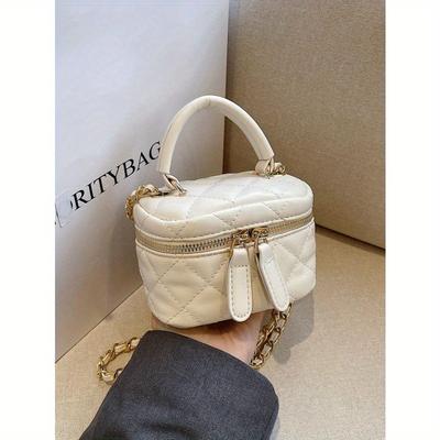 Lightweight Mini Bag, Chain Bag, Quilted Thread Bag, Clutch Bag, Bucket Bag, Crossbody Bag, Suitable For Teen Girls, College Students