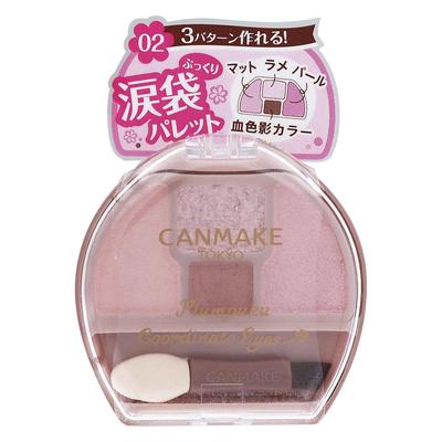 Canmake Plum Puku Coordinate Eyes 1.4g, 02 Sakura, 1 kus