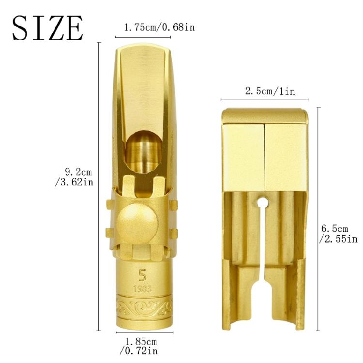 Brass Saxophone Mouthpiece Replacement Metal Eb Sax Mouthpieces with Caps and Ligatures Musical Instruments Accessories