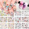 New nail art stickers ins Halloween series funny skull watermark nail stickers nail