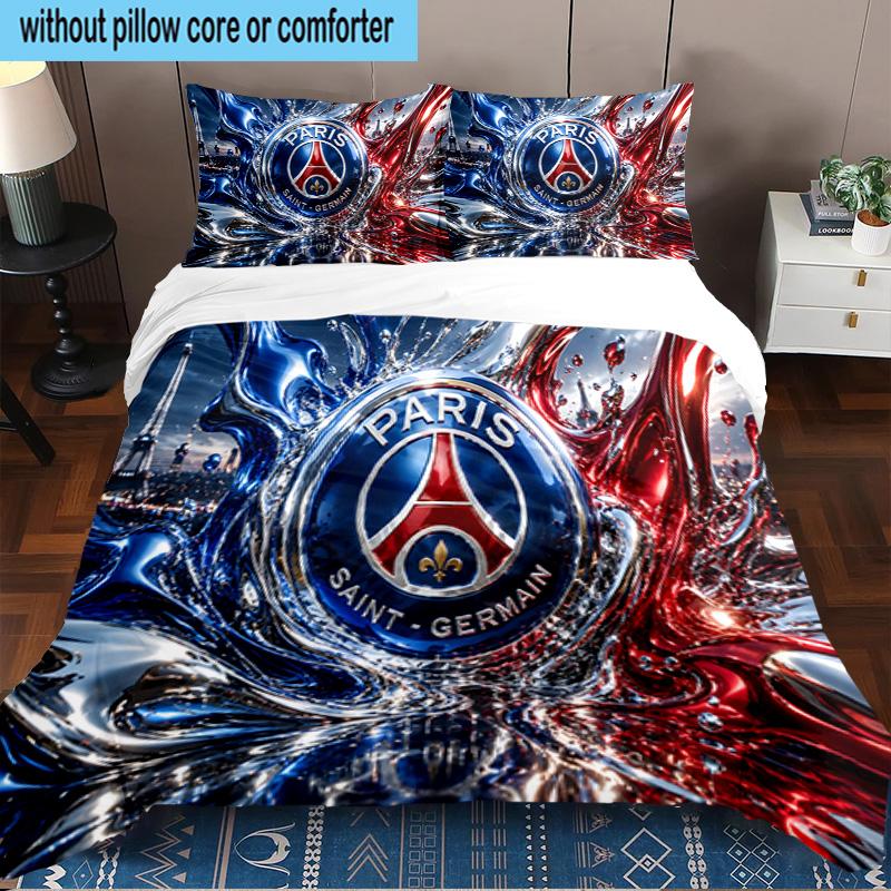 Saint-germain Champions 3PCS Bedding set,Ideal for1pc Duvet Cover And 2pcs Pillowcases Perfect for Christmas gift,Ideal for Bedroom, Dormitory