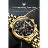 OLEVS New Business and Leisure Watch Multifunction Chronograph with Calendar Quartz Watch Waterproof Luminous Men's Watch