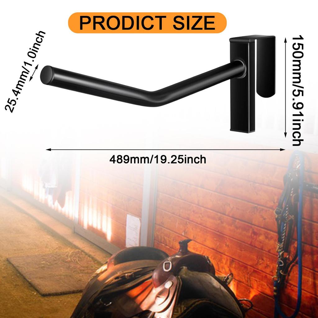 2Pcs Saddle Rack for Horse Heavy Duty Pad Holder for Barns Equestrian Gear Storage Stable Tack Room Equestrian Accessory