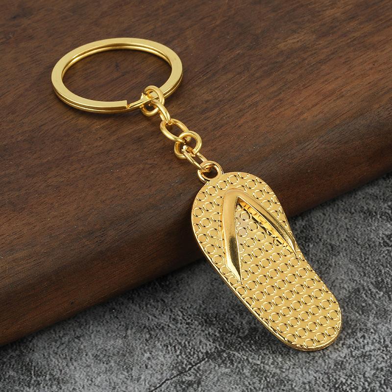 Keychains Slippers Shoe Flip Flops Slipper Loafer Key Chain Ring Jewelry Unique Design Fashion Keyring Gift