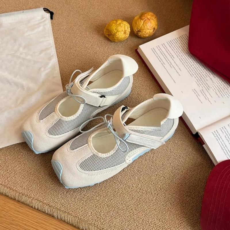 Fashion Bead Flats Casual Sneakers Woman Shoes Sport Loafers Summer 2025 New Trend Lace-Up Running Shoes Designer Comfort Zapatos Mujer