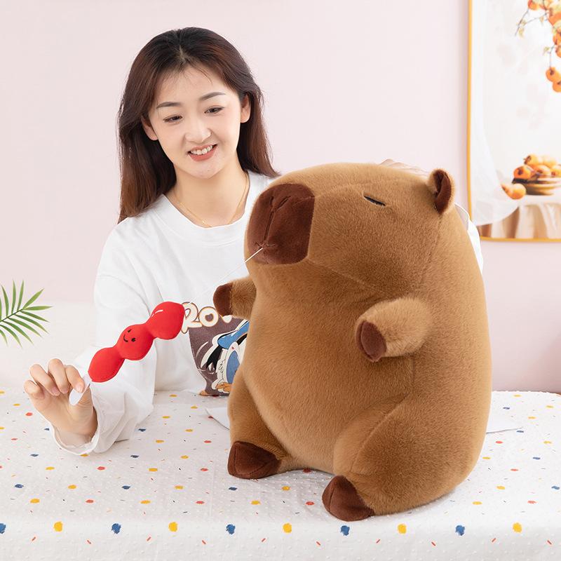 

30cm Capybara Plush Toy Simulation Capibara Anime Fluffty Toys Cute Stuffed Animals Soft Home Decor Kids Christmas Brithday Gift 30cm