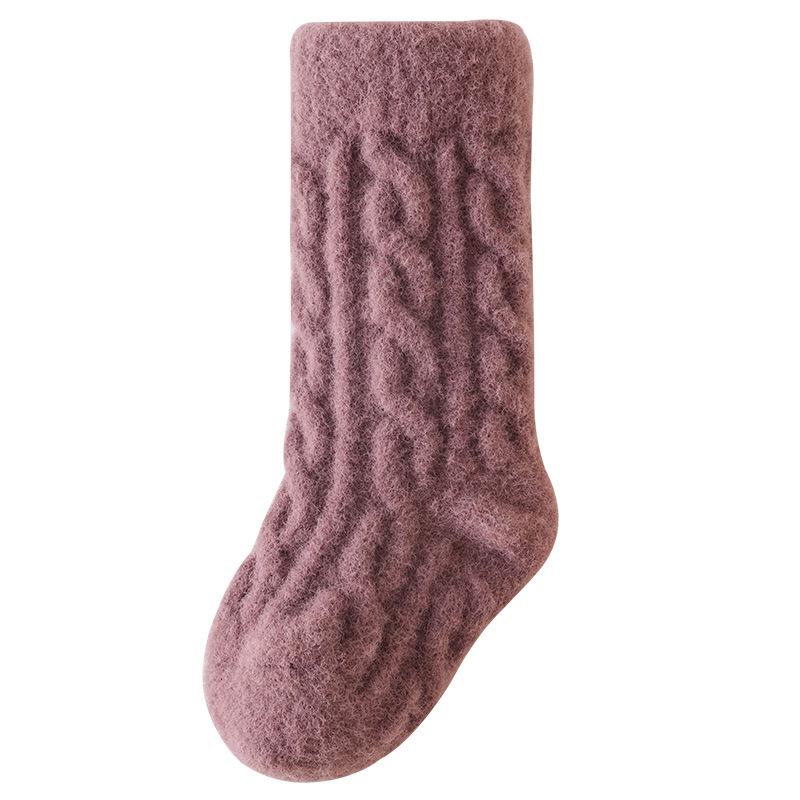 Baby Socks Autumn Winter New Australian Velvet Warm Children's Mid-Calf Socks Soft Non-Shedding Infant Socks Class A