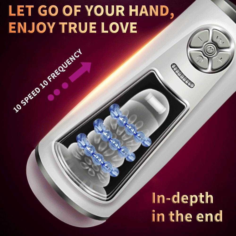 Automatic Rotation Masturbator For Men Piston Retractable Penis Vibrators Sex Toys for Men Oral Blowjob Real Vagina Sex