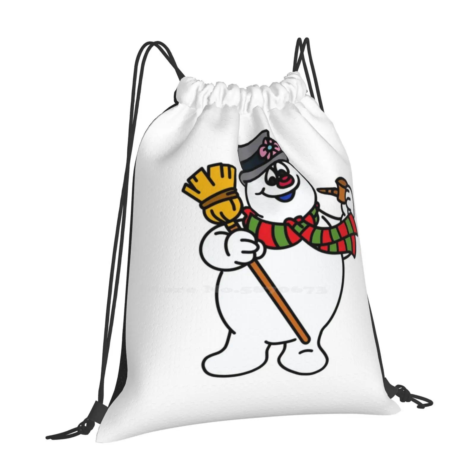 Frosty The Snowman Hot Sale Backpack Fashion Bags Frosty The Snowman Christmas Vibes Jolly Happy Soul Corn Pop Pipe Nose OneSize