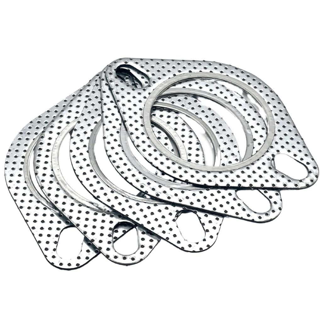 Shymie 60mm Muffler Gasket Cover Engine Turbo Muffler Motorcycle Exhaust Flange Motorcycle Metal Ring Exhaust Pack of 5