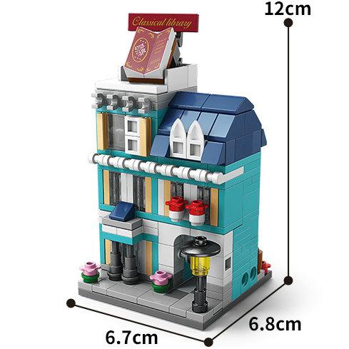 House Building Blocks Mini City Store Street View Snack Street Children'S Toys Boys And Girls Gifts Compatible With