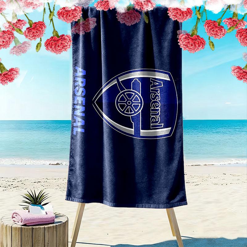 Arsenal Print Beach Towel, Large Soft Quick Dry Towel for Beach Camping Swimming