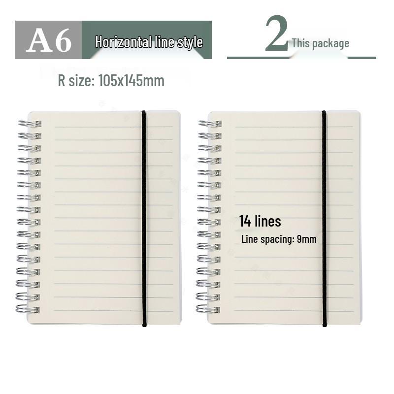 Extra Large Thickened Grid A5 Coil Notebook, A4 Lined Journal, A6 Planner, B5 Landscape Sketchbook