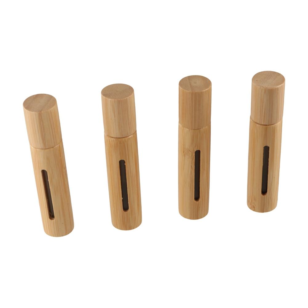 Sticle de deodorant, sticle de ulei esențial, sticle de parfum, sticlă cu rolă din lemn, sticlă roll-on din bambus