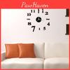 Moderne DIY Analoge 3D Spiegeloberfläche Zahlen Wanduhr Aufkleber für Heimdekoration