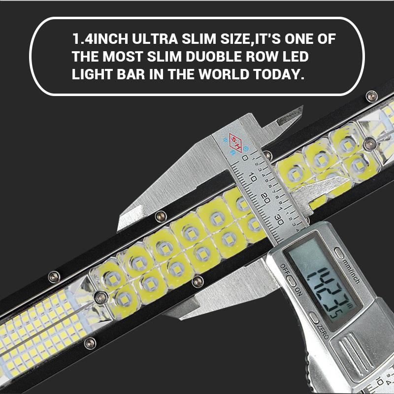 Slim 12D led light bar 20inch 10inch Spot Flood Combo Beam led bar For SUV 4X4 Off Road LED Work Lamp 12V 24V Auto Driving Light