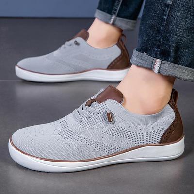 Herren Cross-Border Slipper: Atmungsaktives Mesh Fly-Knit, Leichtgewicht, Superweich, Größen 46-48 für den Sommer