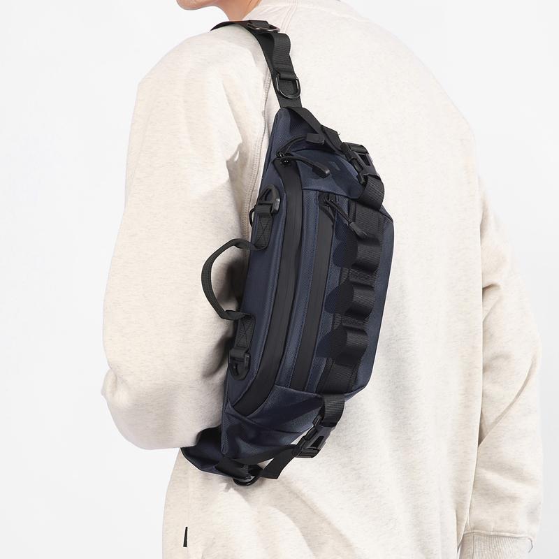 Bolsa de Cintura Esportiva Masculina Multifuncional Bolsa Transversal Bolsa de Peito