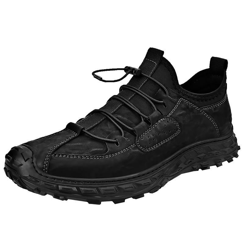 Fashion Leather Shoes Man Casual Loafers Luxury Design Slip On Male Dress Shoes Leisure Style Big Size Outdoor Wear-resistant Sole