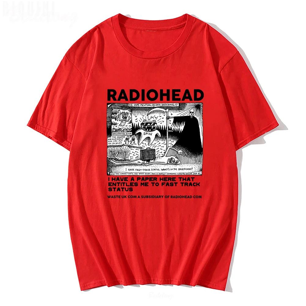 Radiohead T Shirt WOMEN Vintage Classic Tees North America Tour Rock WOMEN Camisetas Hombre Hip Hop WOMEN Tops