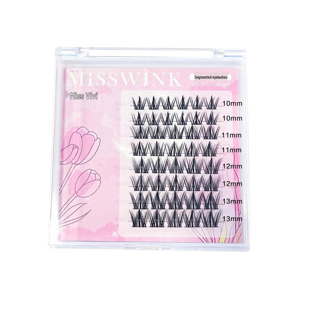 MissWink Dog-Inspired Round Eye False Eyelashes – Puppy Style Daily Segmented Clumps