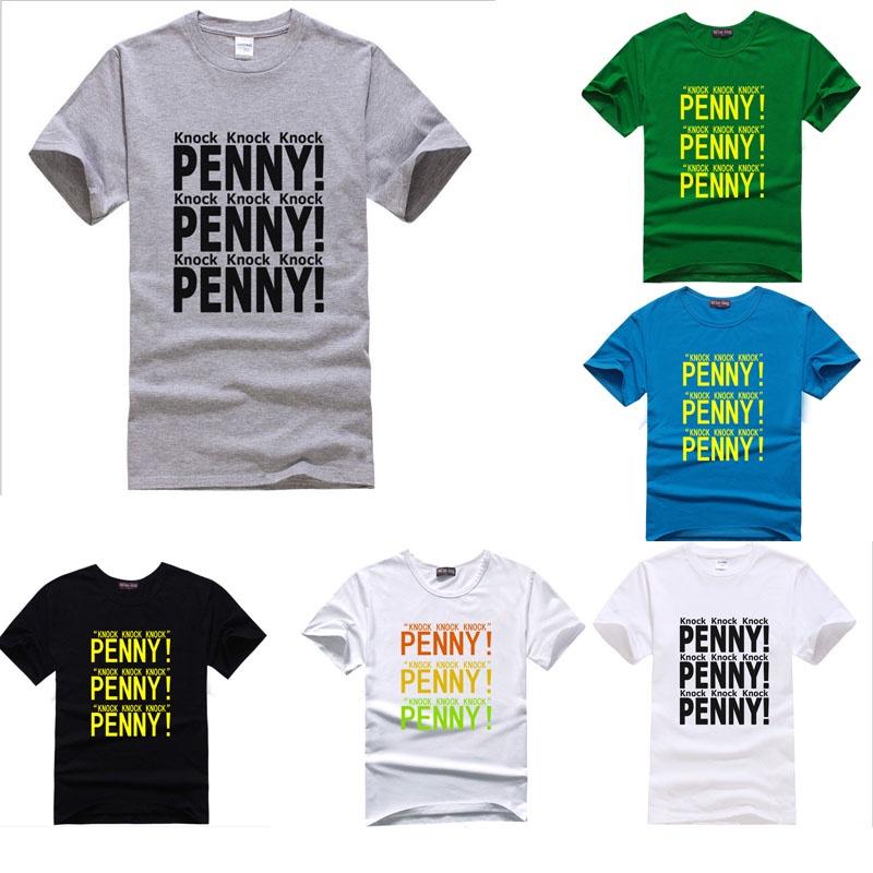 Fashion The Big Bang Theory Funny "penny" Print Sweethearts O-neck T-shirts Premium Quality