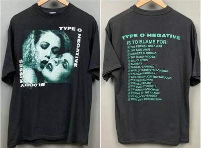 Koszulka muzyczna Type O Negative 1993 Dla wszystkich fanów S-3XL