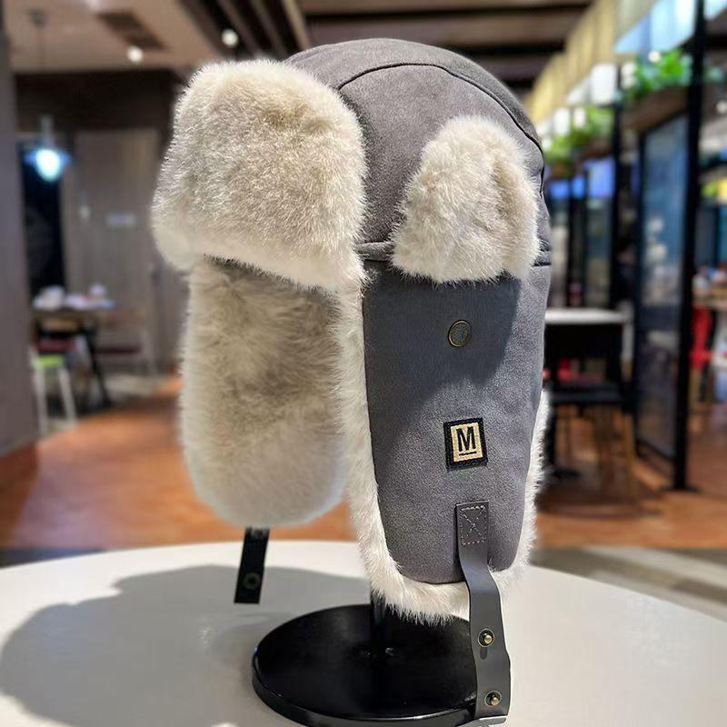 In Autumn and Winter, Men and Women Outdoor Cycling, Cold-proof and Warm Cotton Hats, Piled and Thickened Versatile Flying Hats