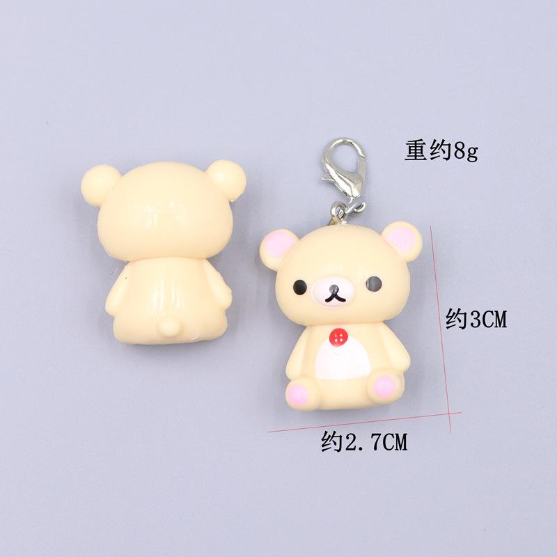 Rilakkuma Korilakkuma Key Chain Couple Relax Bear Cute Keychains New Bags Car Keys Ring Pendant Decor Kids Toys Best Friend Gift