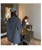 Women's Gray Blazer: Spring/Autumn 2026 High-End Petite Korean Style Casual Jacket