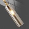 Bedroom Bedside Pendant Light, Modern Minimalist Cylindrical Minimalist Electroplated Long Line Pendant Light