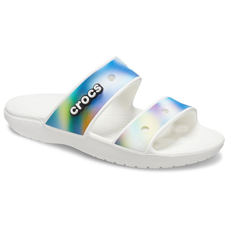 Crocs Classic Colorful Sandals Unisex Multi Color White
