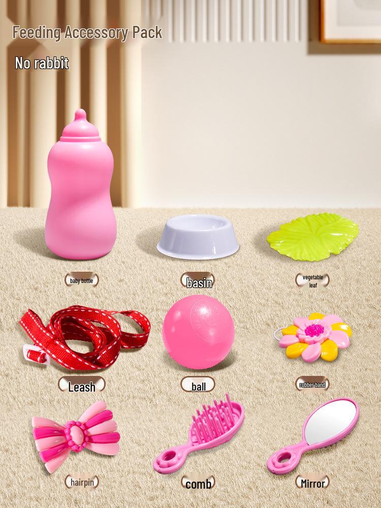 Children s Plush Electric White Rabbit Toy - Stuffed Animal & Birthday Gift for Girls