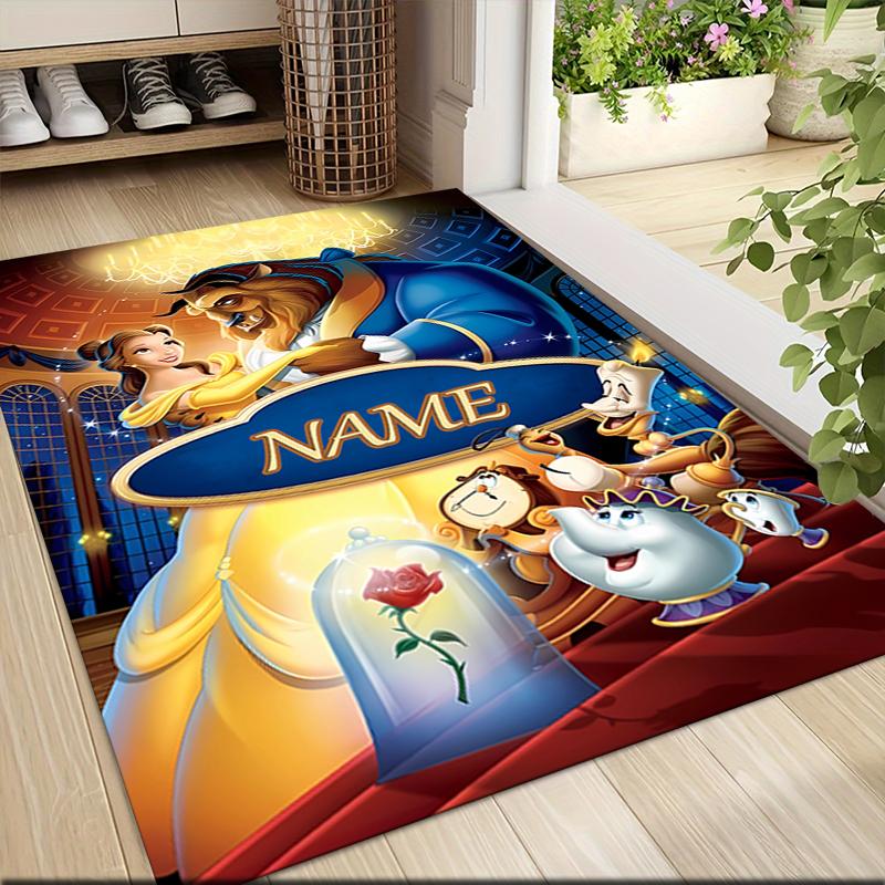 Custom Name Tinkerbell's Magical Night Carpet Rug Customizable Soft Washable Anti-Slip Home Living Room Sofa Mats Personalized Rug. 0909356
