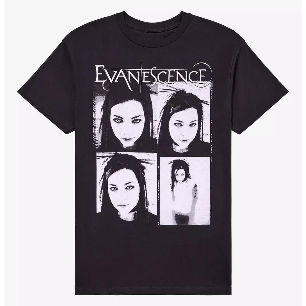 2026 Evanescence Band Graphic Popular Unisex T Shirt Unisex Cotton Short Sleeve Y2k Oversized Vintage Streetwear Tee Womens Tops