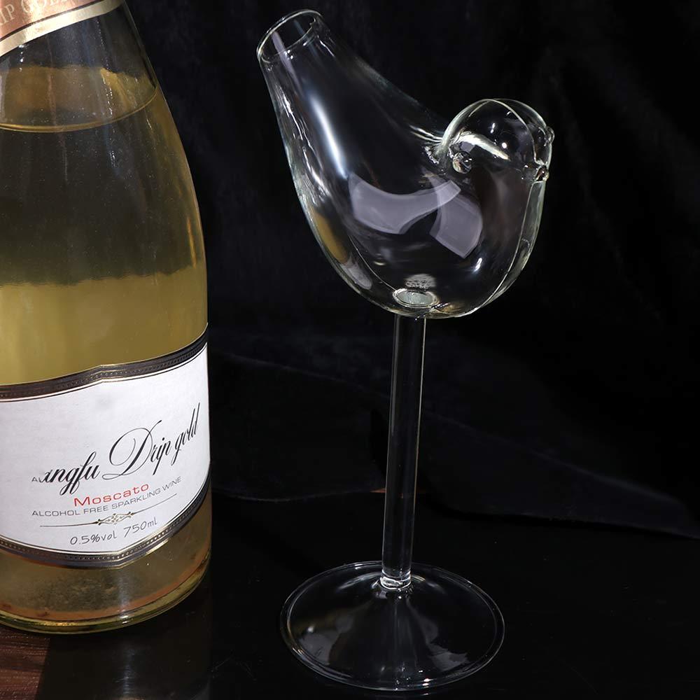 Juice Cup Bird Shaped Goblet Creative Wine Glasses Molecular Gastronomy Glass Cup Home