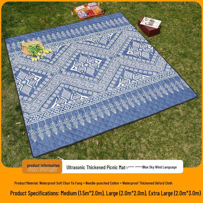 

Потовщений водонепроникний вуличний килимок для пікніка - Вологозахищений та портативний для кемпінгу та весняних прогулянок 150x200 cm