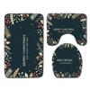 Christmas Bathroom Floor Mat Toilet Three-Piece Set
