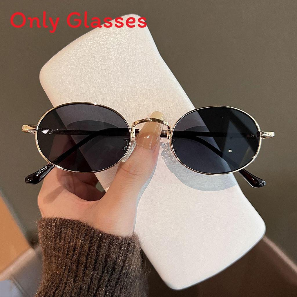 Vintage Oval Sunglasses With Uv380 Protection For Women Sun Protection And Fashion Accessory