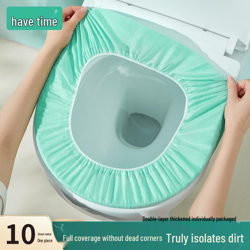 10-Pack Portable Non-Woven Disposable Travel Toilet Seat Covers