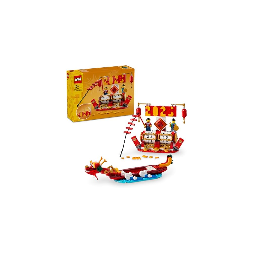 

LEGO Celebration Calendar Toy Set Birthday Gift for Boys and Girls Ages 10-12 Decorative Building Blocks 40678