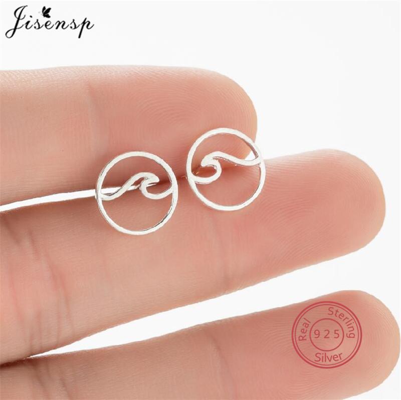 Minimalistische Kupfer 925 Mini Ohrstecker Damen Niedliche Chihuahua Hund Ohrringe Volleyball Herz Mandala Planet Ohrstecker Feiner Zirkon