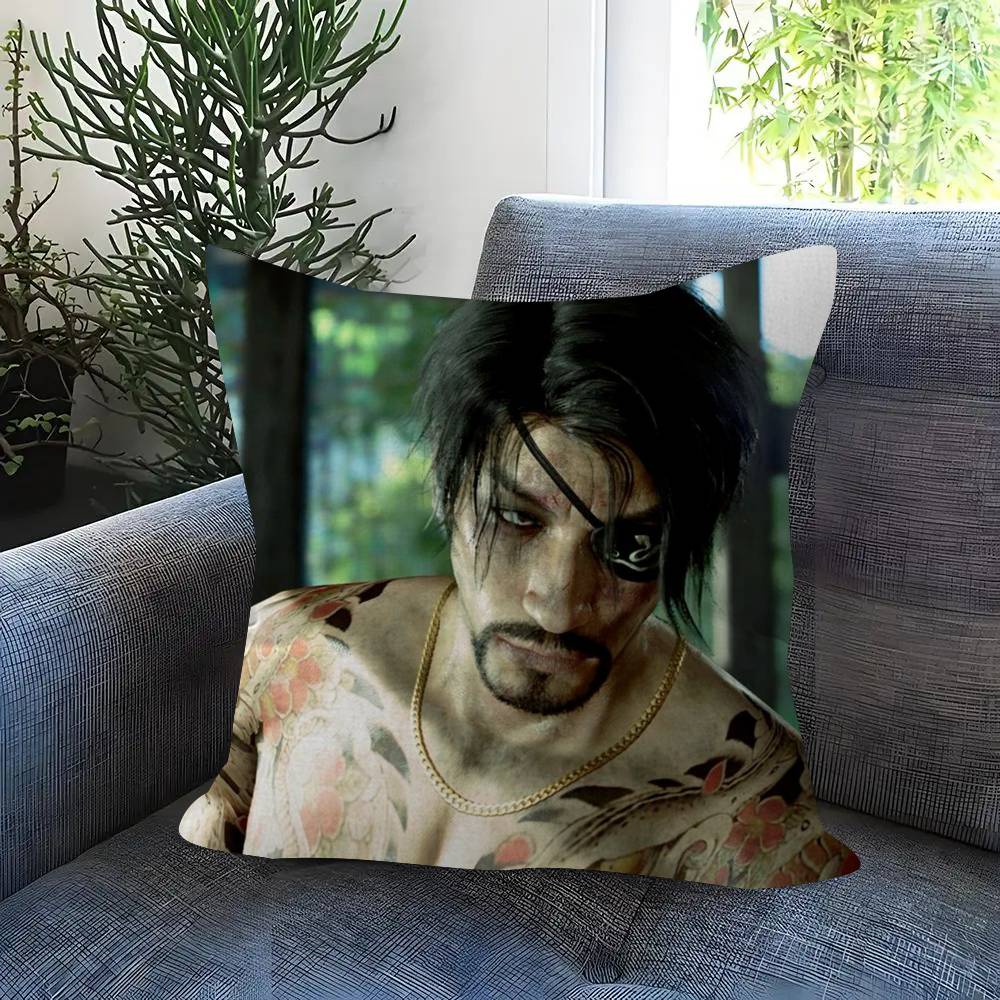 Anime Goro Majima Yakuza Meme Pillow Cushion Cover Pillowcase Living Room Sofa Home Decor