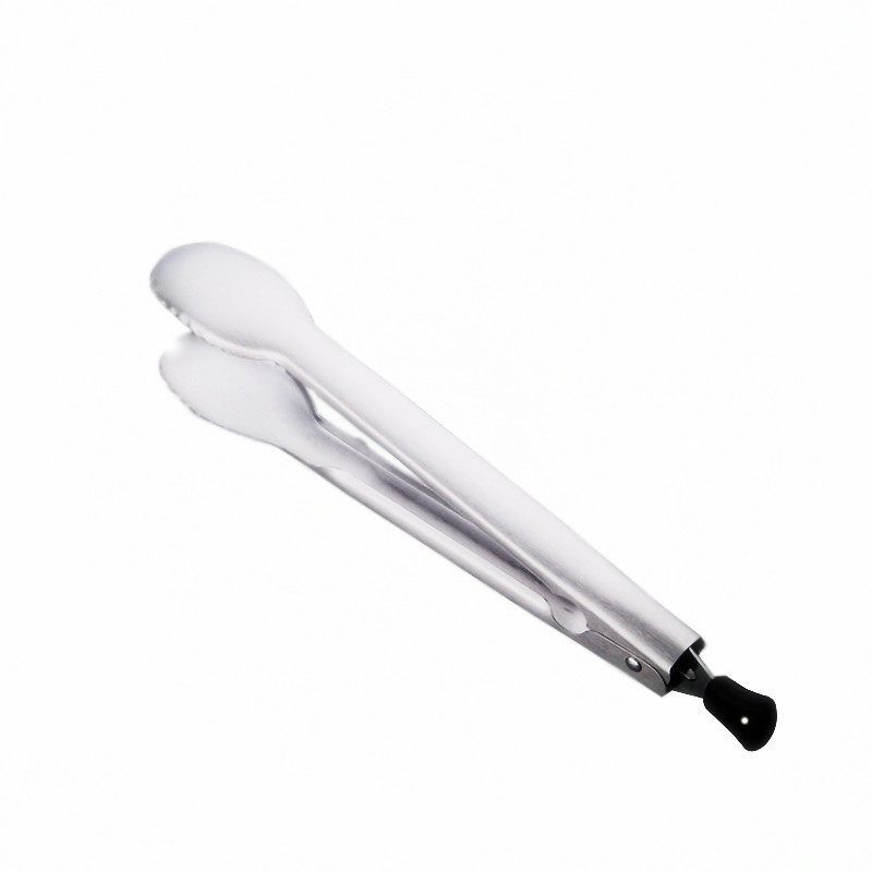 Thickened Sus304 Stainless Steel Tongs 304 Round Head Bread Tongs Baking Tools Barbecue Tongs Steak Tongs Food Tongs