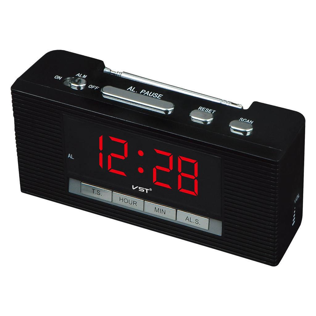 LED Clock with FM Radio Clock Radio LED Alarm Clock Radio