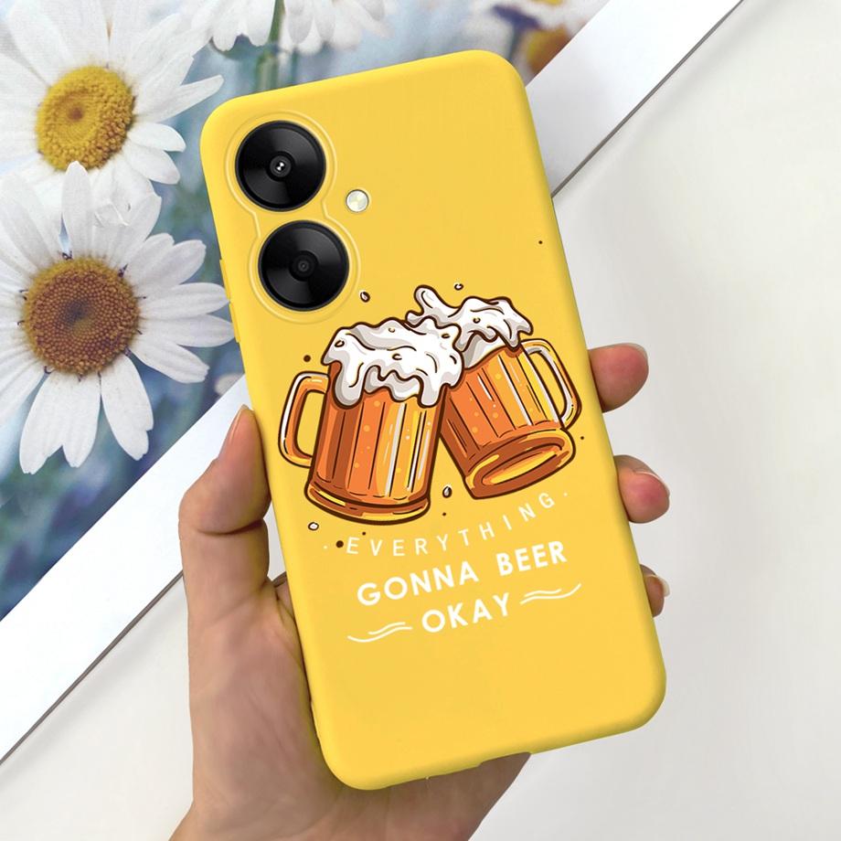 For Xiaomi Redmi 13C 5G Redmi 13R 5G Case Soft Silicone Phone Cases Butterfly Cactus CAPA For Redmi13C Redmi13R 5G Funda Bumper