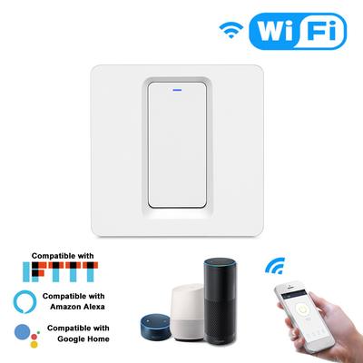 WiFi Smart Home Light Переключатель Нажмите кнопку Smart LifeTuya APP дистанционное управление стеной переключатель совместимый w
